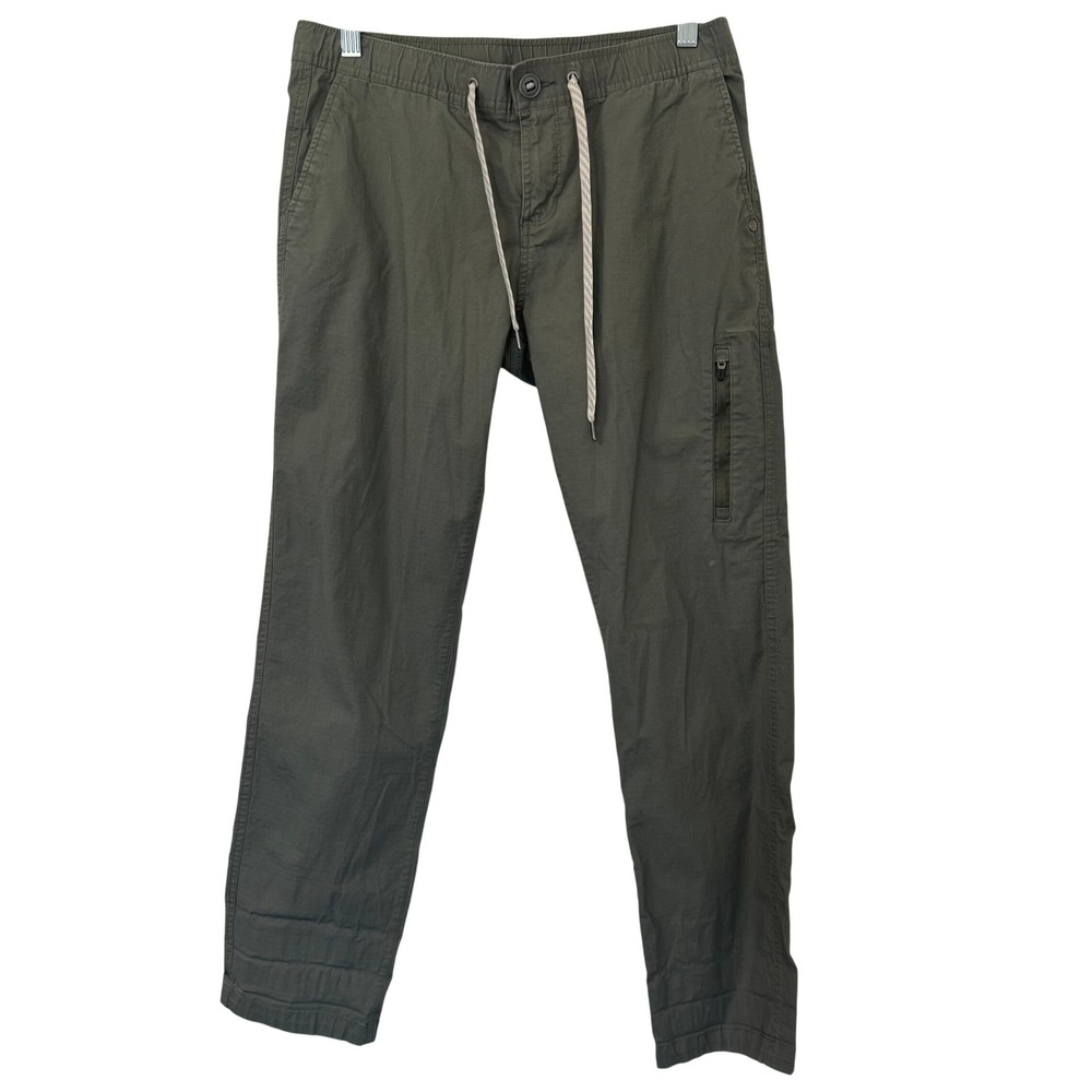 Vuori Mens Ripstop Climber Pant Medium Green Organic Cotton Stretch VW401 Hiking